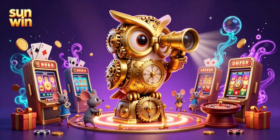 Spin the reels with sun win, featuring golden coins and vibrant casino elements in action.