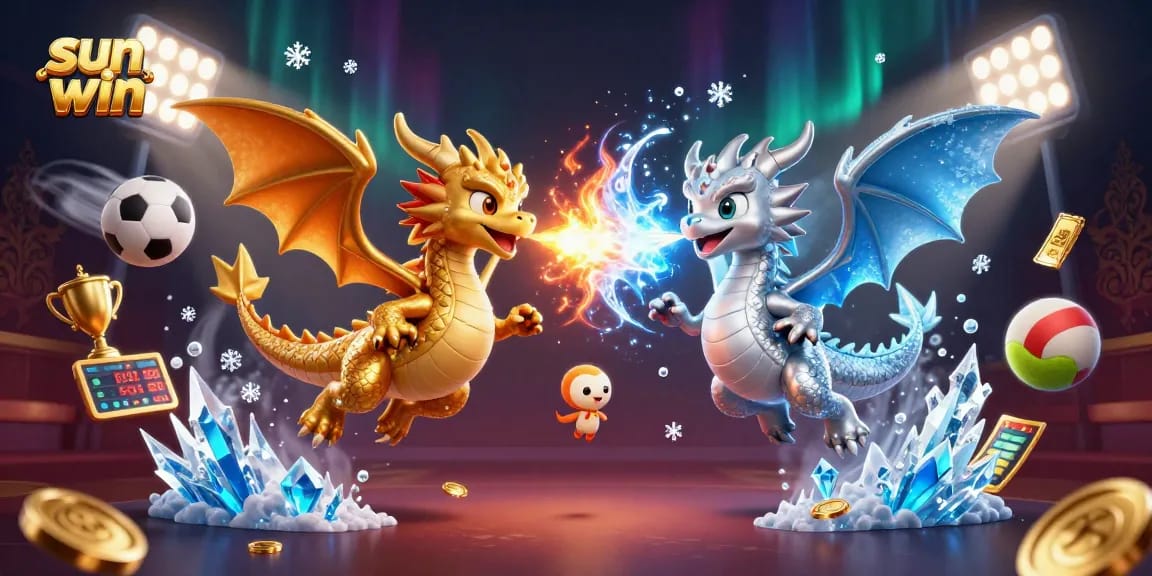 Experience thrilling gameplay at sun win with 3D dragons, sports elements, and vibrant visuals.