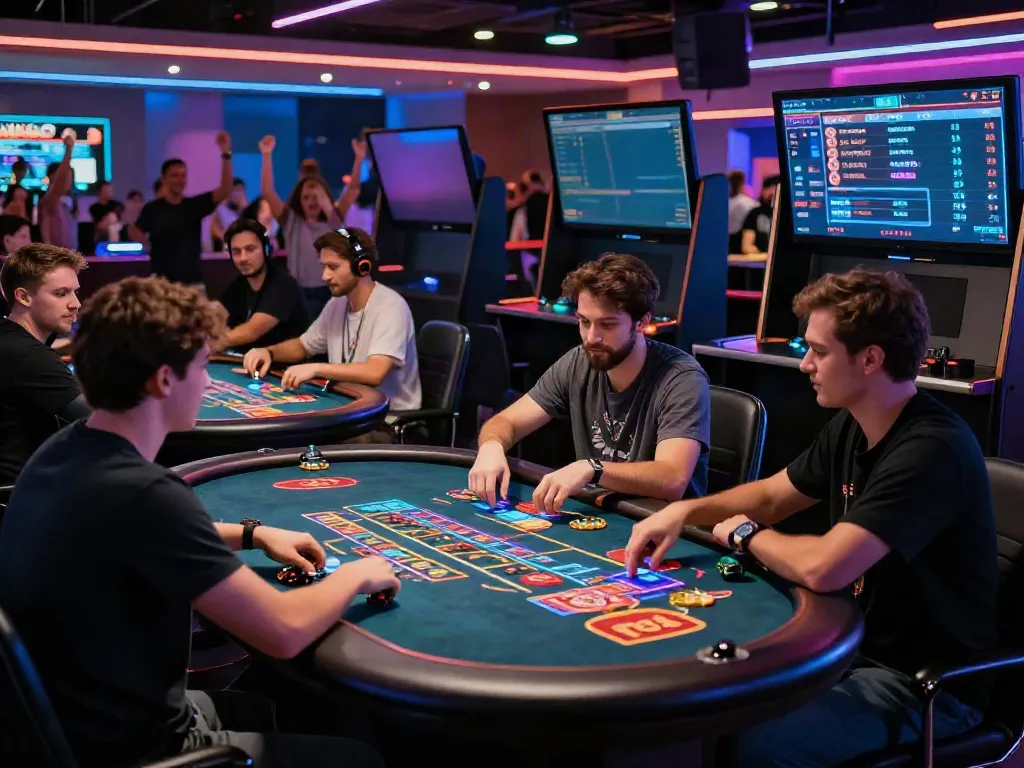 Players engaging in live casino games at http://sin88-onl.com/, showcasing vibrant gaming atmosphere and interactive leaderboard.