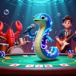 Experience thrilling gambling at go88 with a vibrant underwater casino scene featuring lively characters and rich casino elements.